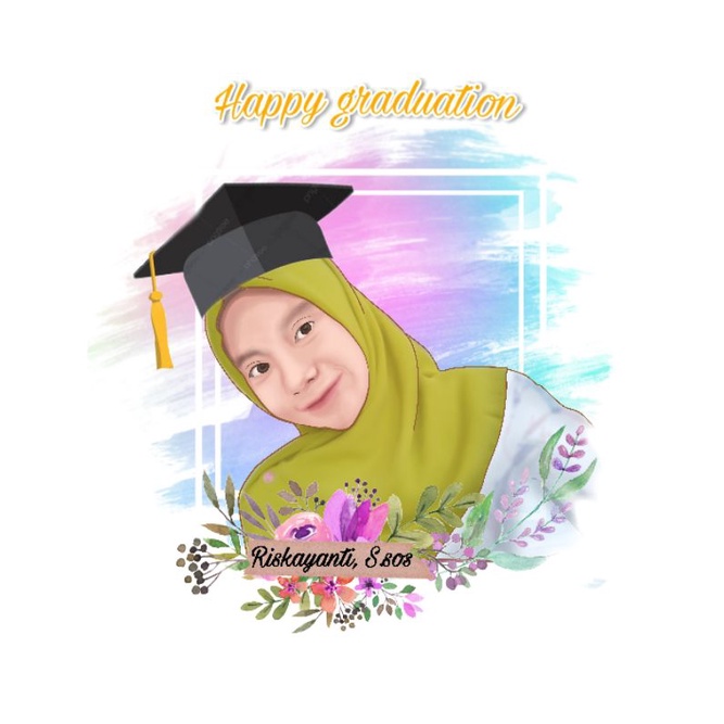 Oiiii VEKTOR WAJAH | karikatur | kado unik | ilustrasi | kado wisuda Murah oii