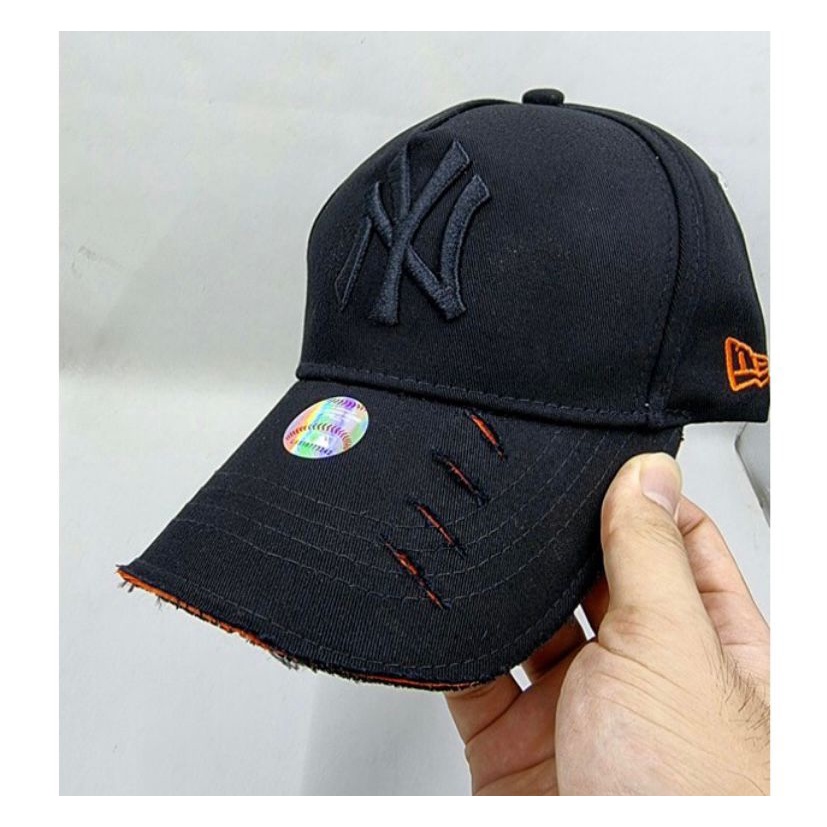 Baseball cap Topi NY Baseball Topi Laki Laki Wanita Import sobek sobek