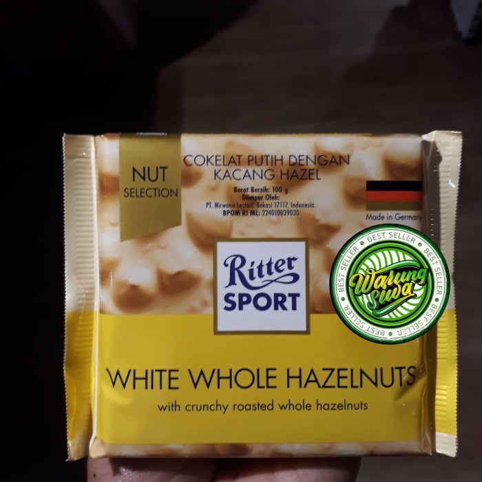 

Ritter sport white whole hazelnuts 100 gram