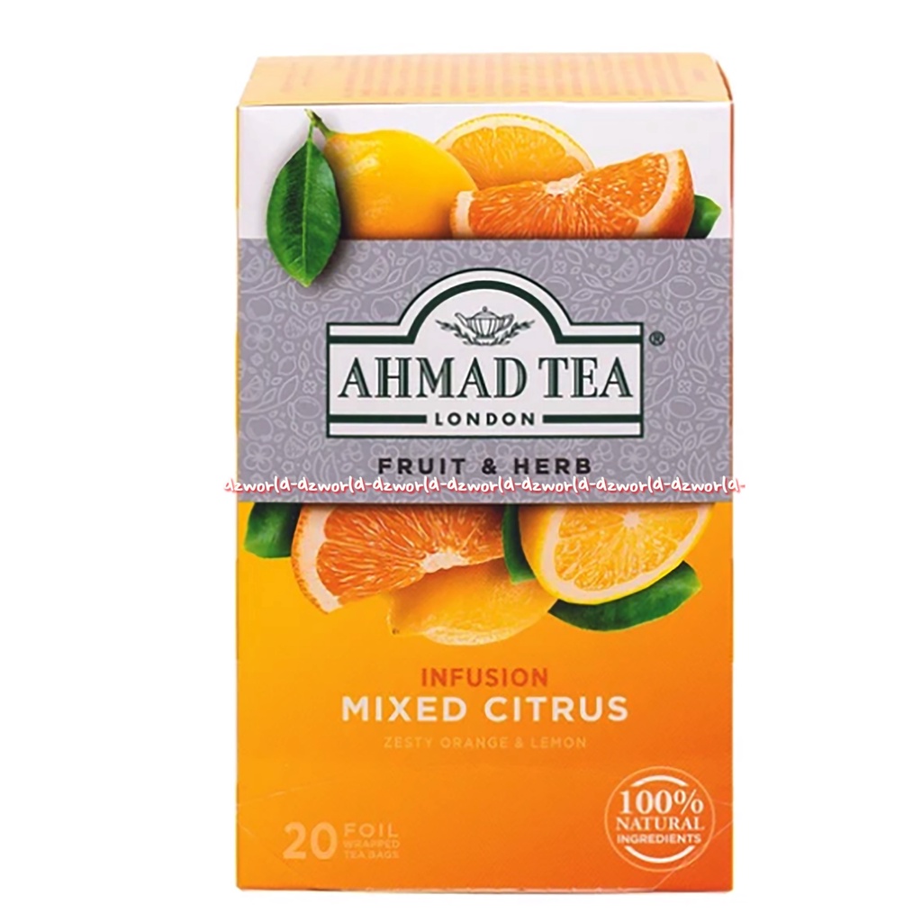 Ahmad Tea Fruit &amp; Herbs Infuision Mixed Citrus 20foil Teh Rasa Buah Jeruk Ahmadtea Mix Citrus