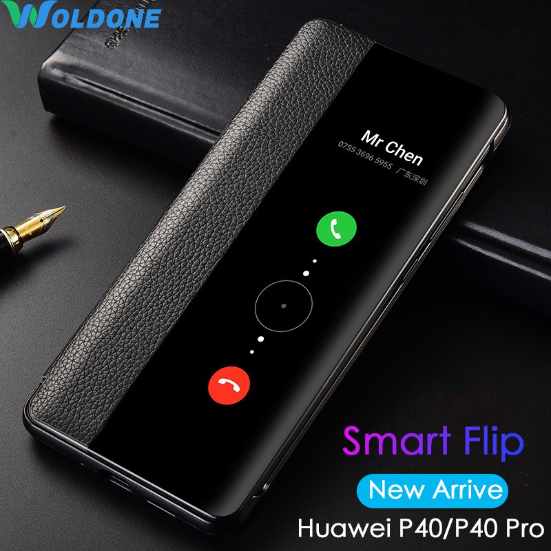 Ultra-thin Smart Flip Case Huawei Mate 40 Pro + P40 Pro Mate 30 Pro
