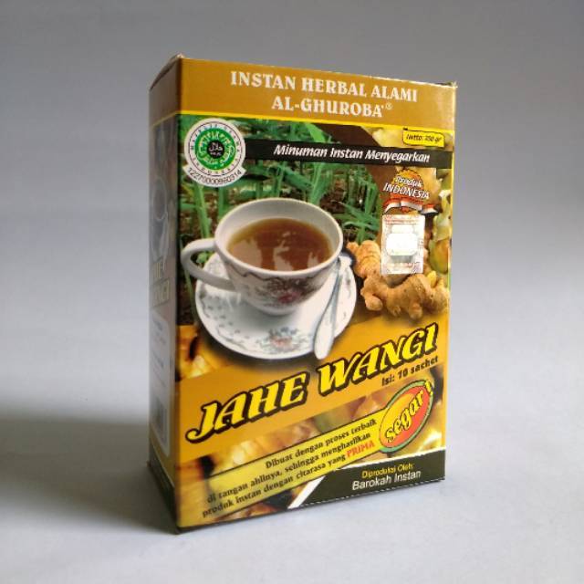 Instan Jahe Wangi Herbal isi 10 Sachet Al-Ghuroba