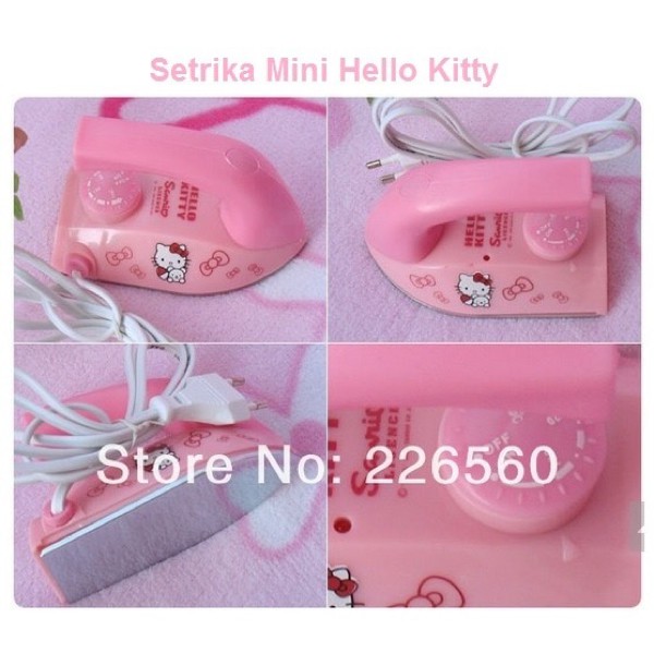 setrika mini kecil helo kitty