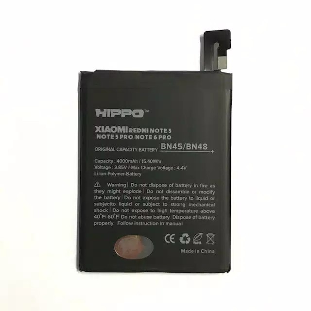 Hippo Baterai Xiaomi Redmi Note 6 Pro 4000mAh (BN 48/BN 45)Hippo Redmi Note 6 Pro Garansi Resmi 100%