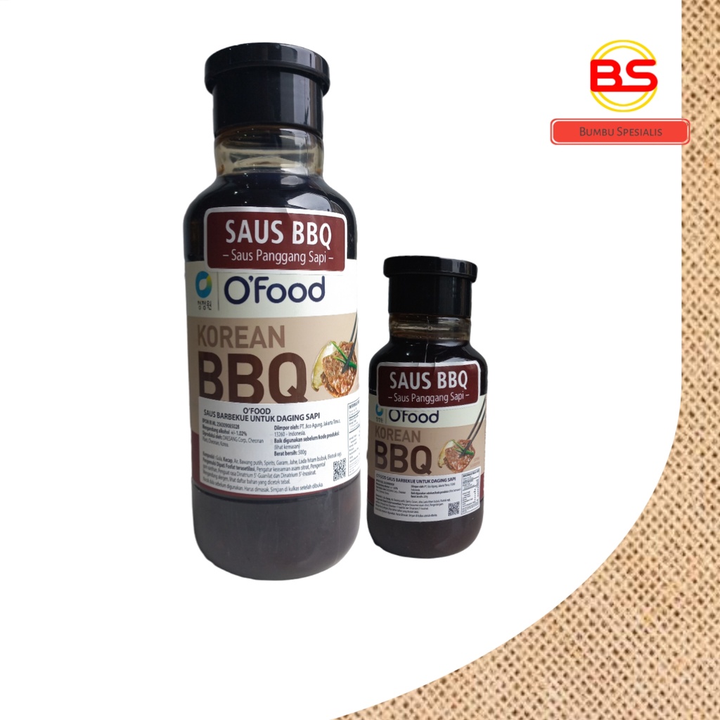 CHUNG JUNG ONE Beef bulgogi marinated / Saus BBQ Bulgogi 500 gr dan 280 gr