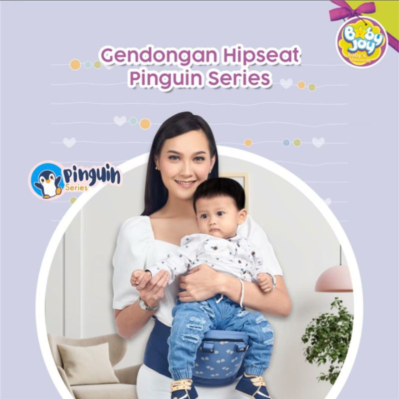 Baby Joy Gendongan Bayi Model Hipseat Pinguin Series - BJG 3038