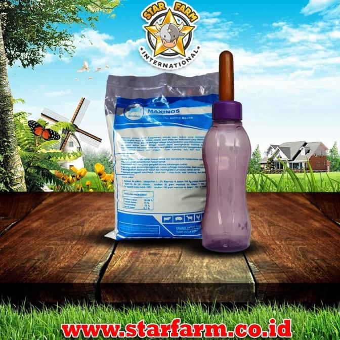 Buruan serbu] Susu Hewan Maxinos 1kg Plus Botol Dot Pedet - Star Farm