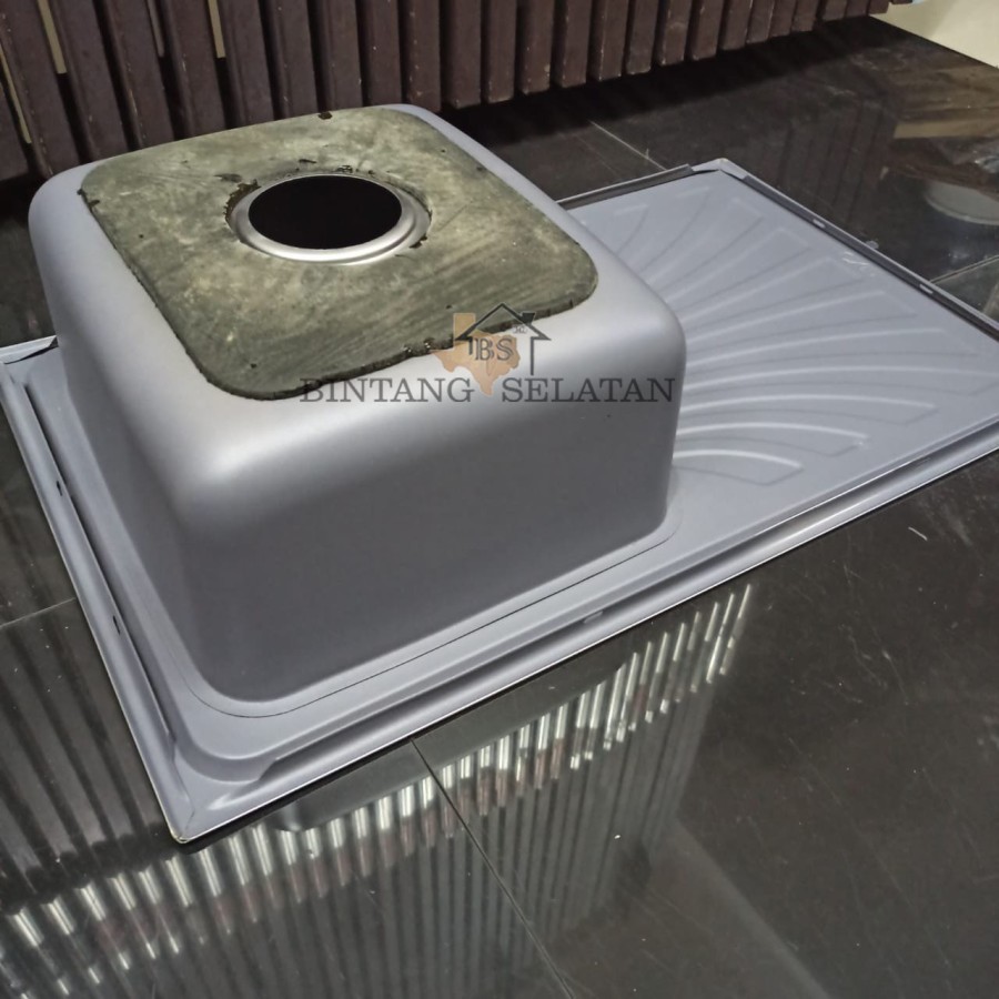 KITCHEN SINK/ BAK CUCI PIRING STAINLESS STEEL GLOBAL EIXO 100x50