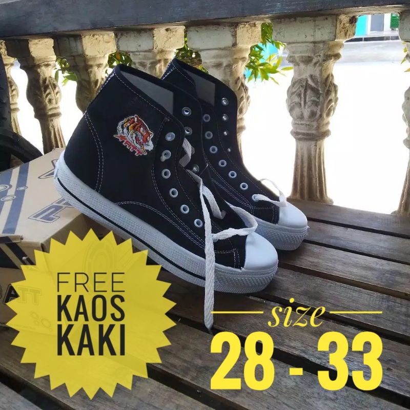 Sepatu sekolah anak att warior att macan att ar 28 -33