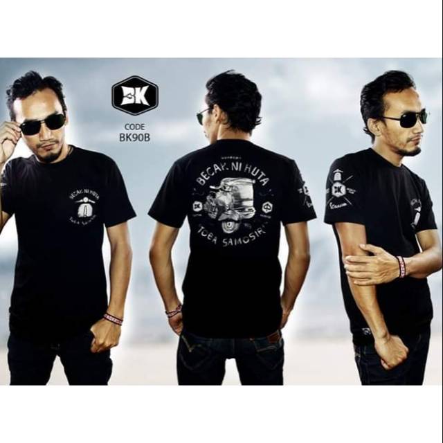 KAOS BATAK (BKETHNIC) BECAK NI HUTA TOBA SAMOSIR