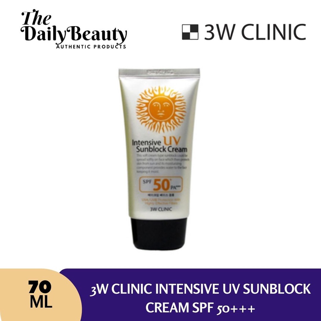3W Clinic Intensive Sunscreen UV SPF PA 50+++ Cream