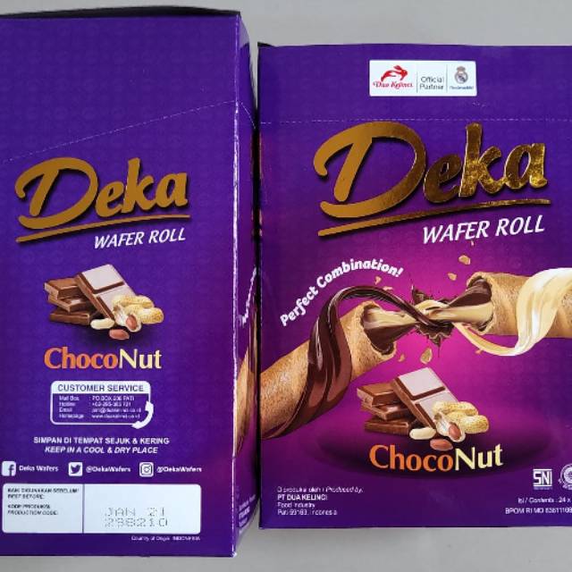 SNACK / CEMILAN  DEKA WAFER ROLL CHOCO-NUT , KUE MURAH MOJOKERTO