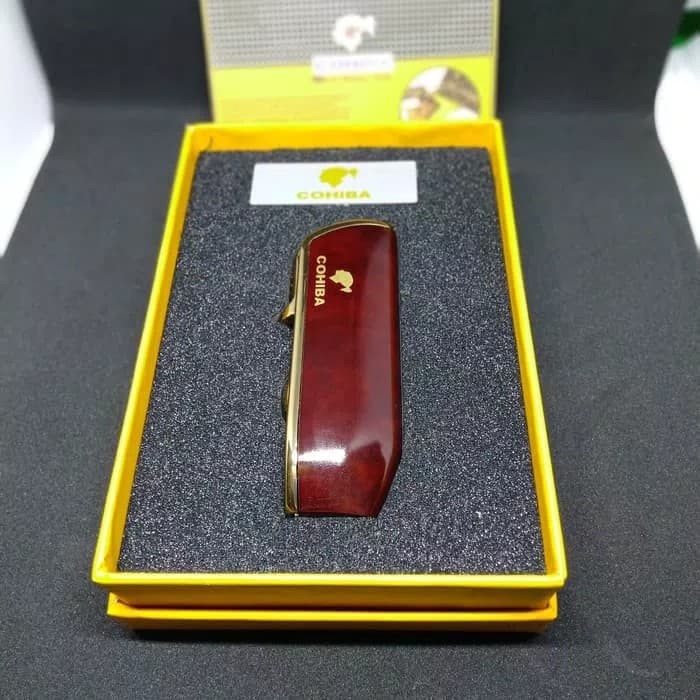 Korek Gas Bara (Cerutu) Cohiba Torch Lighter Triple Jet Flame ajhf