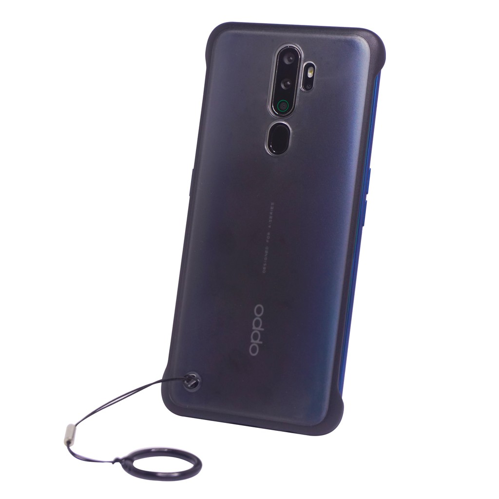 MallCasing - Realme C2/A1K | 5 PRO | XT Translucent Dove + Ring Hard Case