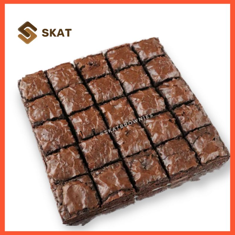 

Brownies Panggang / Brownies Fudgy / Brownies Skat / Brownies Original Polos