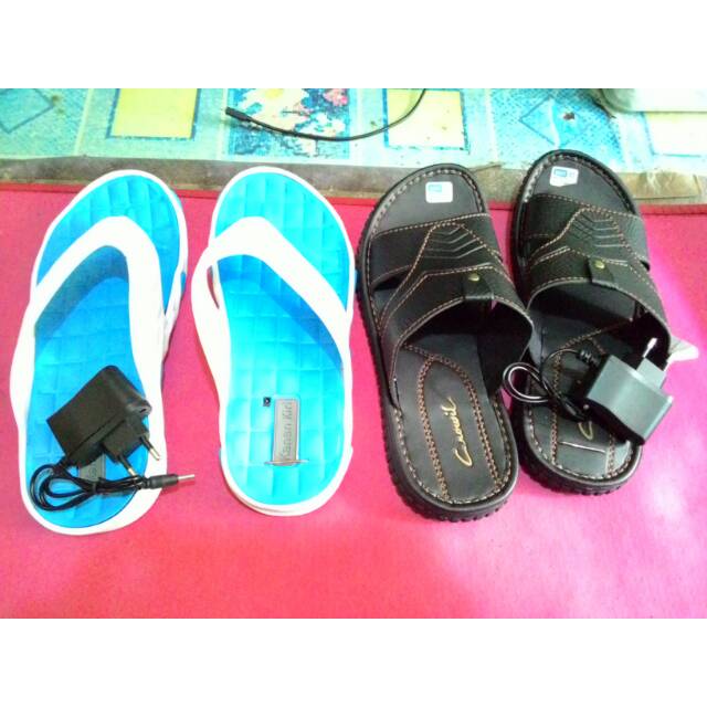 sulap sandal listrik,sandal tegangan tinggi,sulap high voltage,jari petir,jari listrik,sulap hv