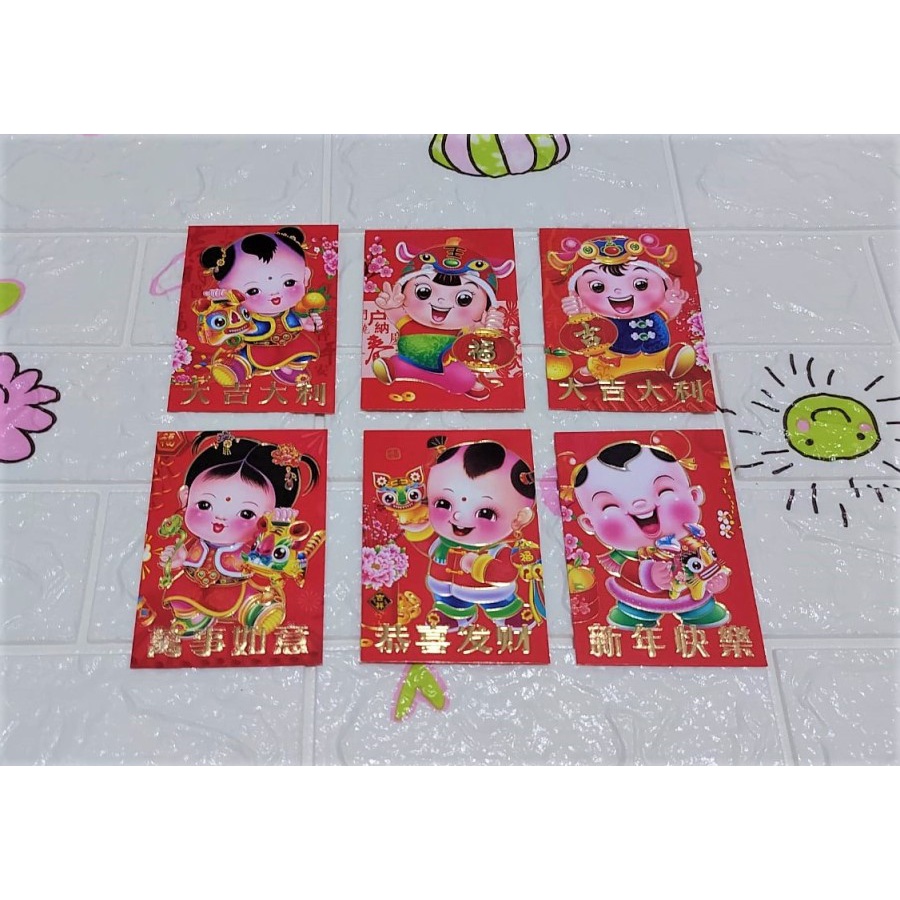 

Angpao Imlek Netral Anak Murah LL1057 | Angpao Artpaper Isi 6 Tidak Mix
