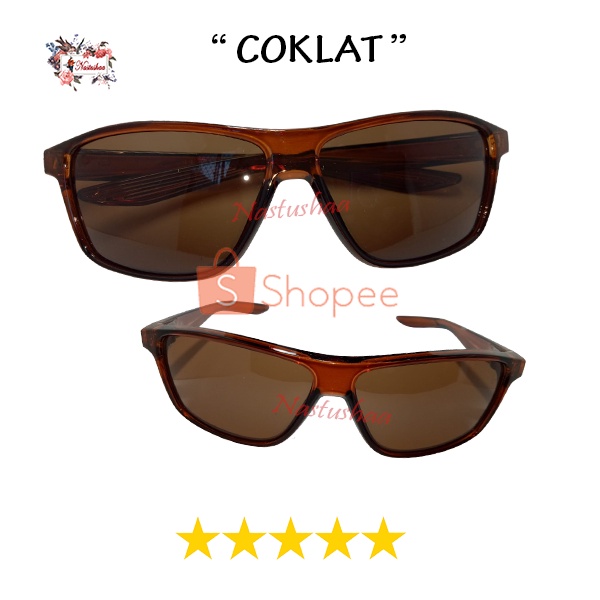 KACAMATA HITAM GAYA SPORTY FASHION KEREN LENSA ANTI SILAU UV400 FRAME PLASTIC SUNGLASSES OUTDOOR UNISEX