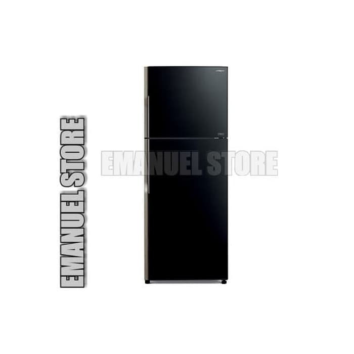 HITACHI R VG48PGD8 KULKAS INVERTER 2 PINTU NEW STYLISH LINE GLASS