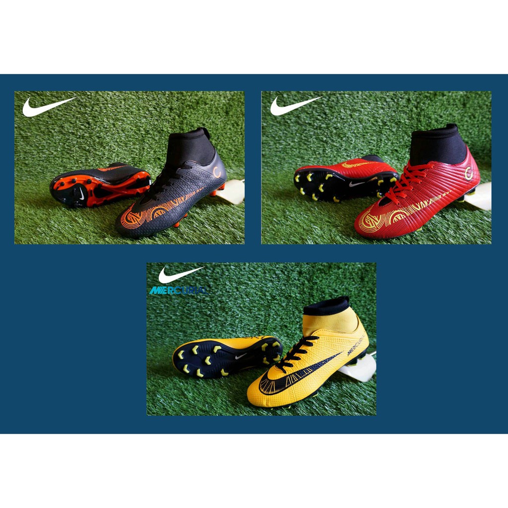 nike mercurial red and yellow