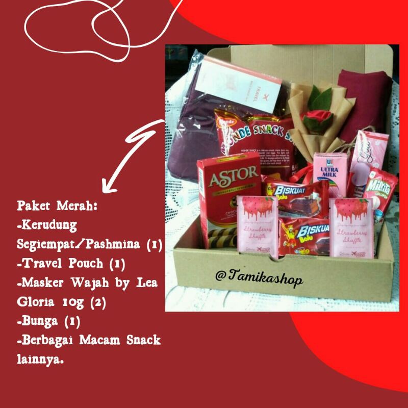 

GIFT BOX SPESIAL FOR VALENTINE DAY PREMIUM PAKET MERAH