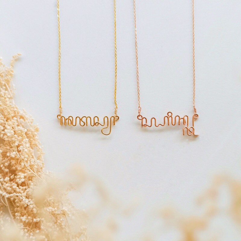 Aksara Jawa Necklace Kalung Aksara Jawa Shopee Indonesia