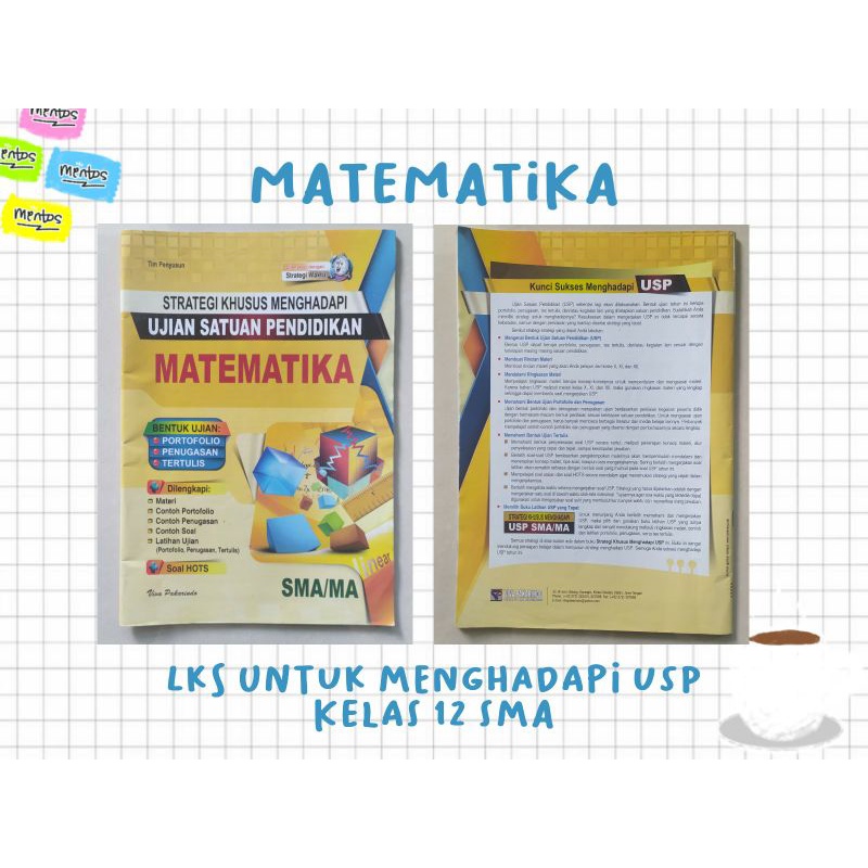 Buku LKS Matematika Strategi Khusus Menghadapi Ujian Satuan Pendidikan SMA/MA