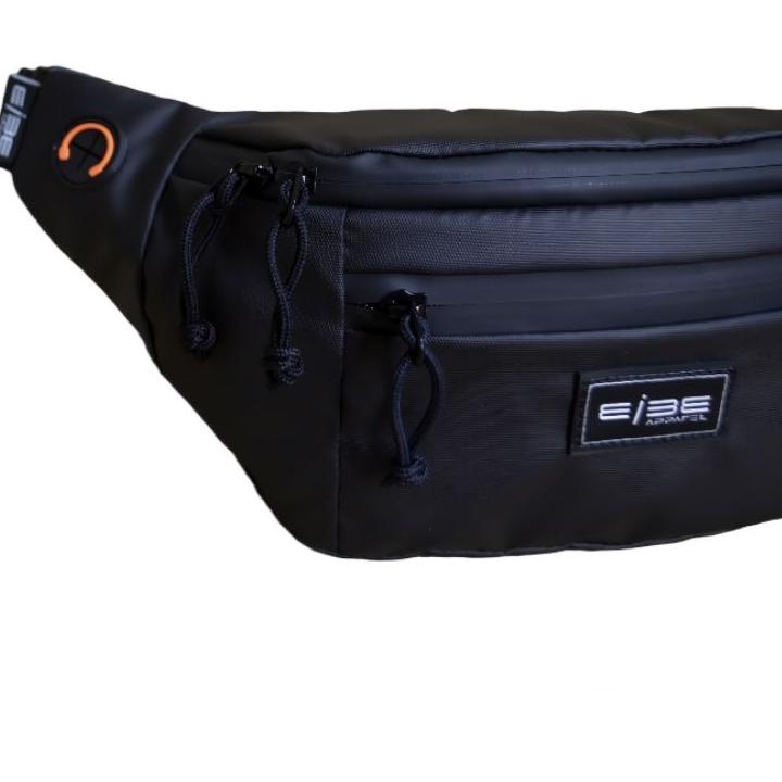 Recomended.. waist bag waterproof tas selempang pria tas pinggang anti air kompek tas premium eibe [