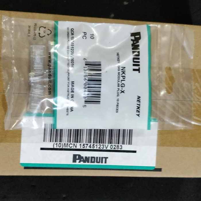 Konektor LAN Panduit Modular Plug RJ45 UTP Cat.6 - NKPLG-X | RJ 45 isi 100 pcs