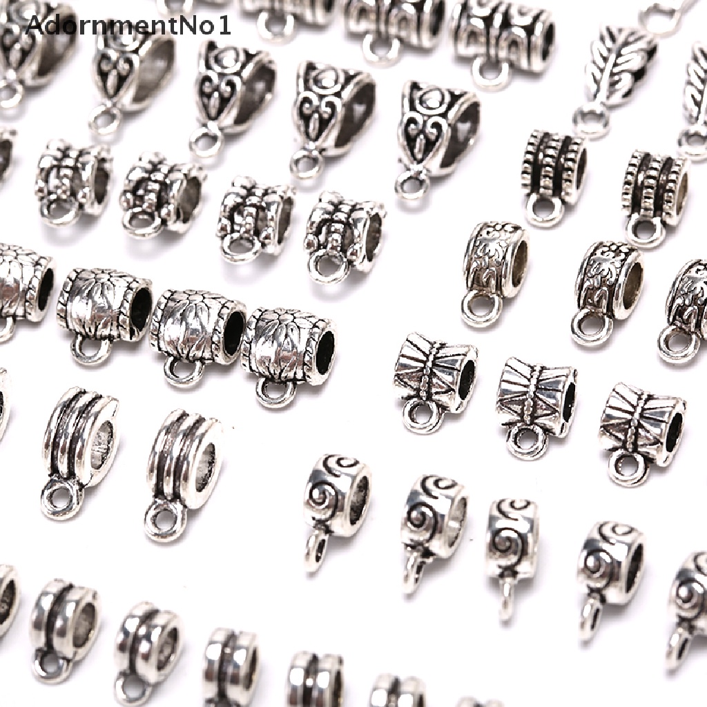 (AdornmentNo1) 120pcs / Set Konektor Manik-Manik Bahan Metal Untuk Membuat Perhiasan DIY Charms