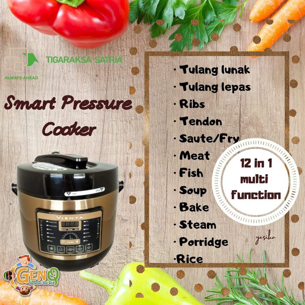 Smart Pressure Cooker Alat Masak Vienta
