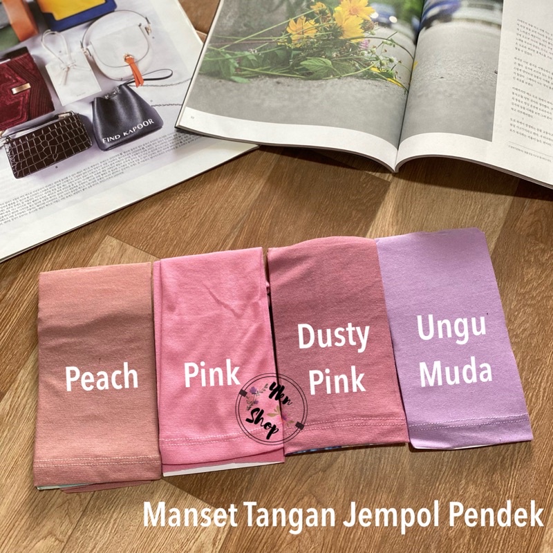 MANSET TANGAN JEMPOL PENDEK BAHAN KAOS PE