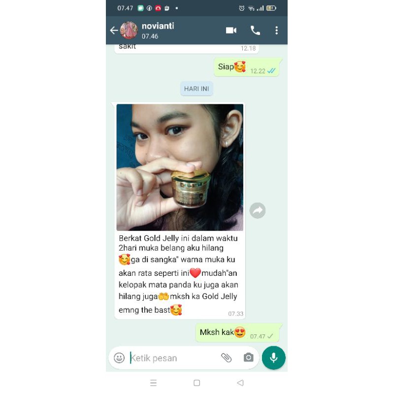 PROMO‼️Gold Jelly 2 + Free Sabun Kedas Beauty  100% ORI BPOM Siang Malam Pemutih Wajah-2