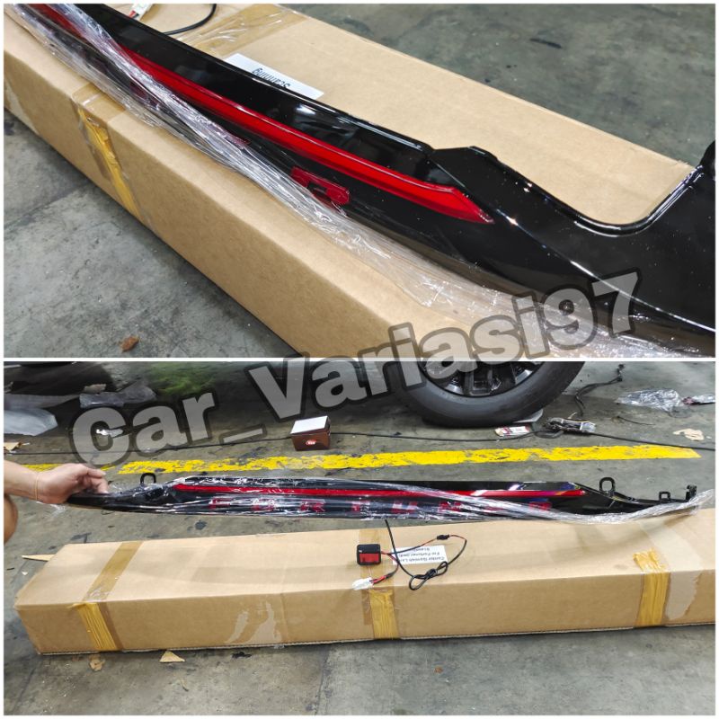 TRUNKLID FORTUNER 2016 - 2022 Trunkild Fortuner LED nyala warna merah