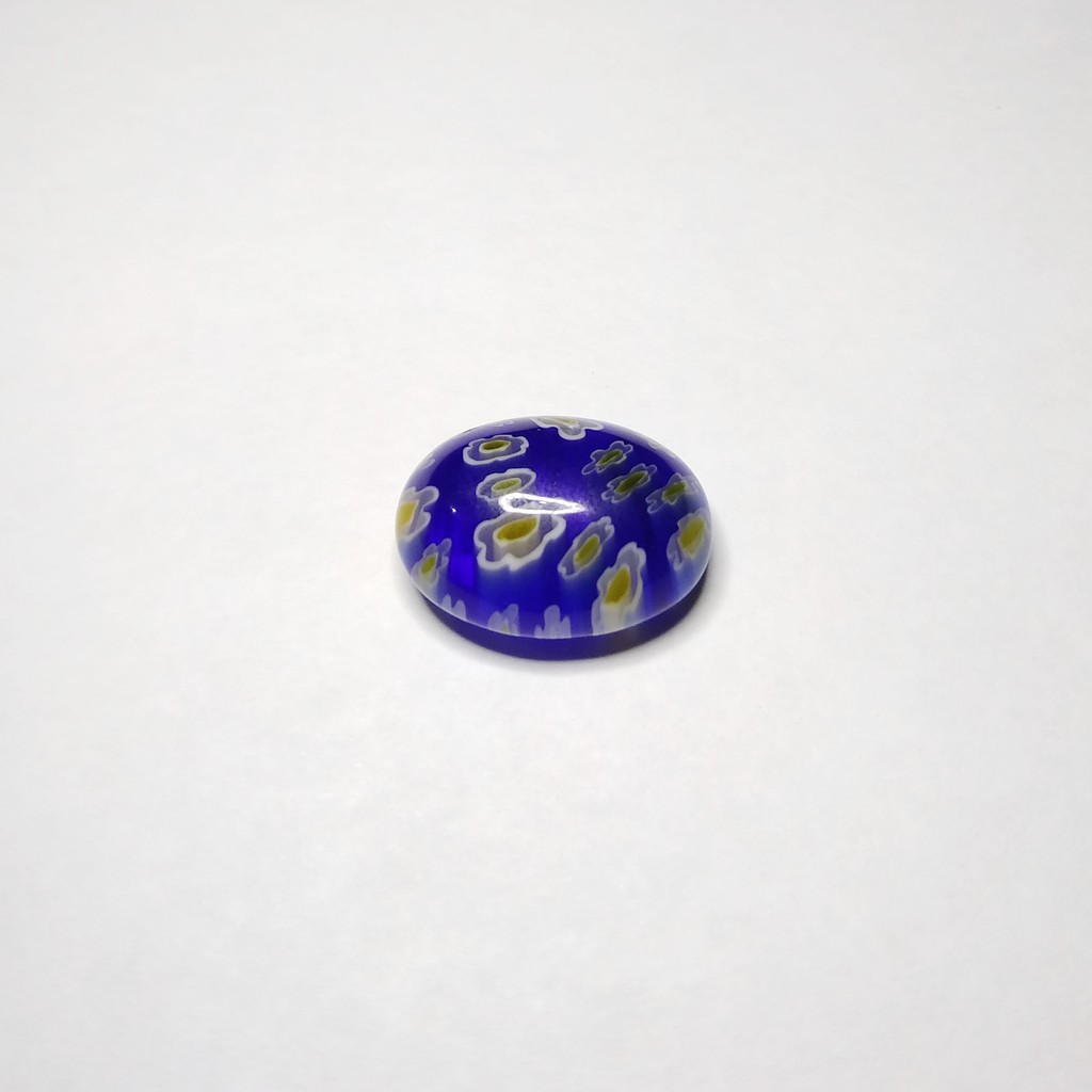 Batu Akik Motif Bunga Indah Warna Biru