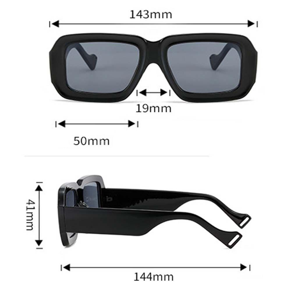 Mxbeauty Kacamata Hitam Checkerboard Fashion Ins Anti UV UV400 Square Street Style Pria Sunglasses