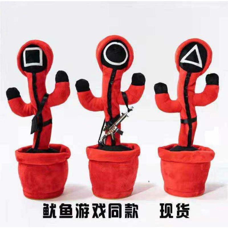 Mainan Kaktus menari goyang dancing cactus viral joget squid game