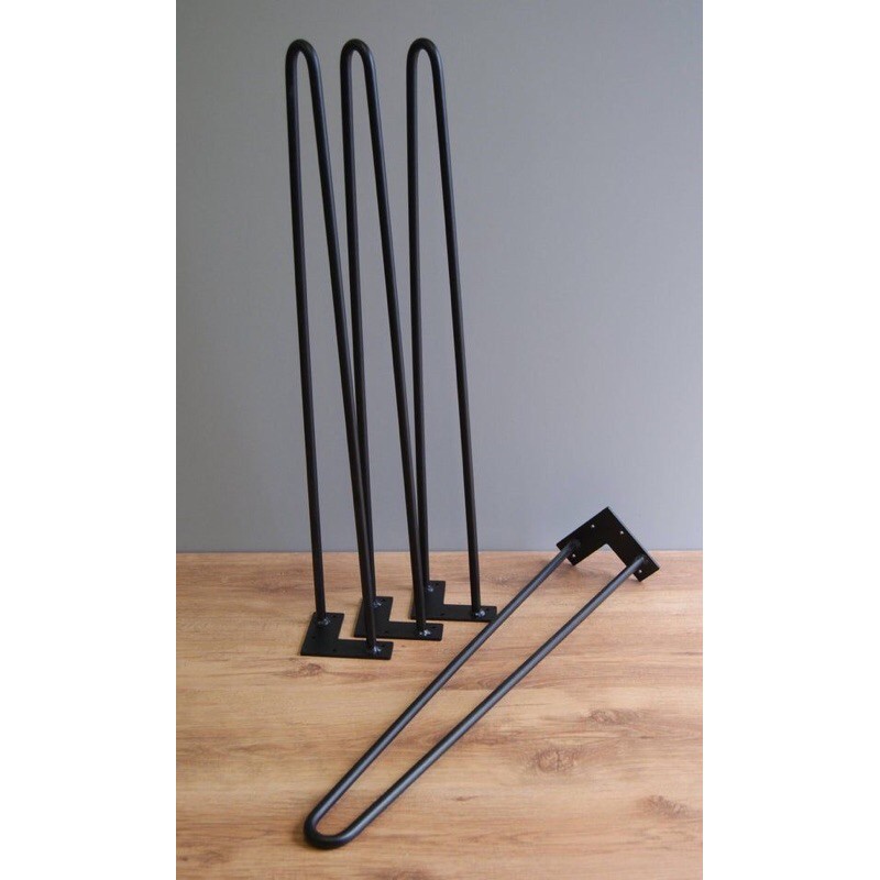 kaki meja besi hairpin ukuran 100cm untuk meja komputer meja kerja dll