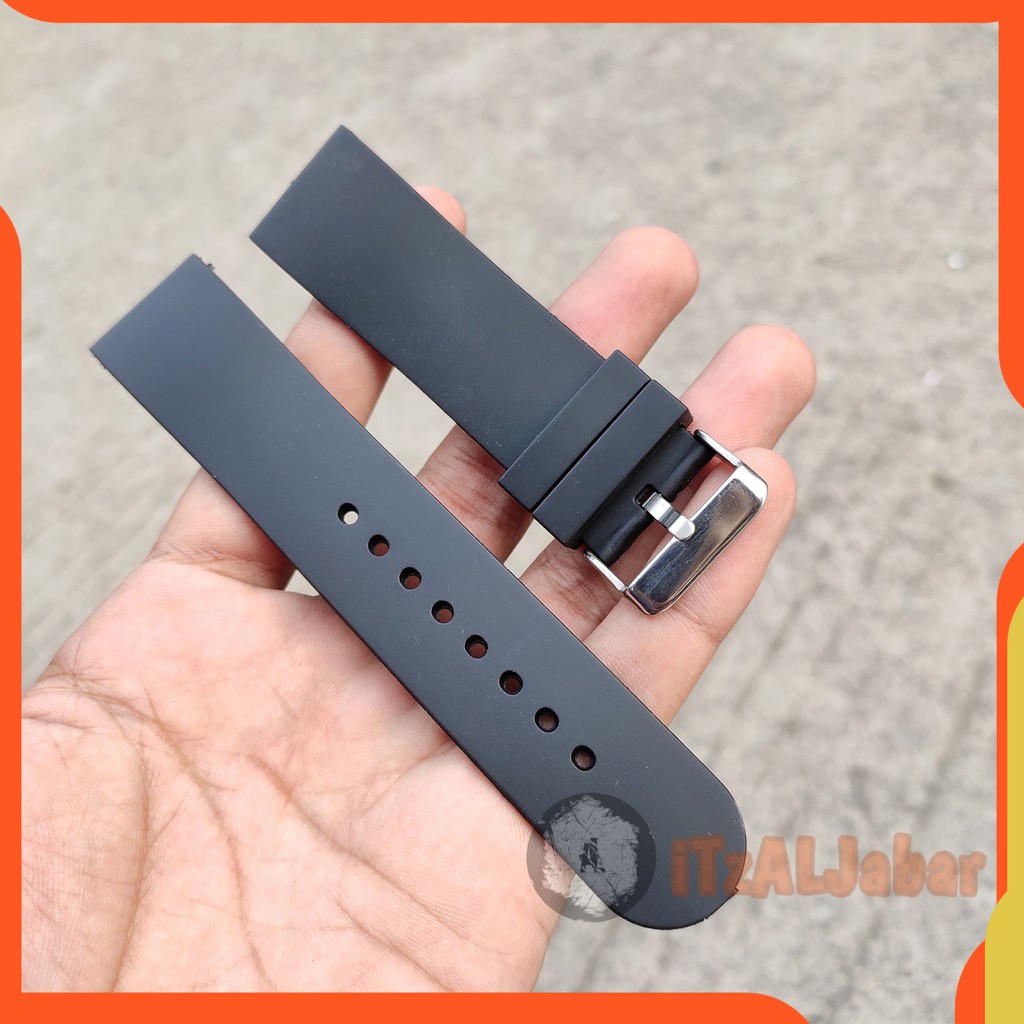 Tali jam tangan Universal Karet rubber strap 24mm Tali jam Karet 24mm