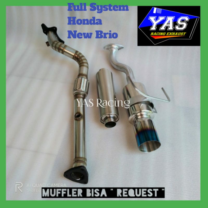 Knalpot Mobil Brio Fullsystem" Muffler bisa Request"