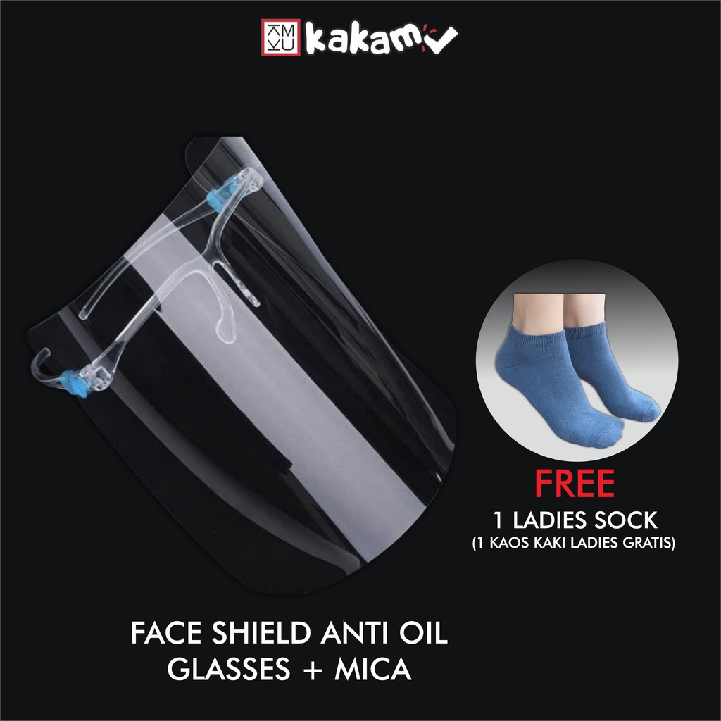 Face Shield Anti Oil Glasses + Mica