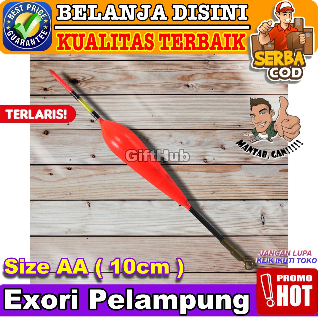Exori Fishing Pelampung Pancing Kayu Size AA (10cm) Pengambang Aksesoris Memancing Original Floater