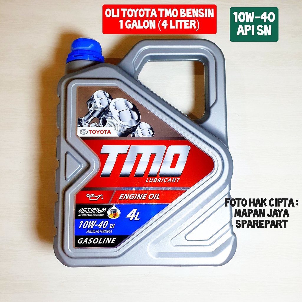 OLI MESIN TOYOTA BENSIN TMO 10W-40 - 1 GALON - 4 LITER - SN