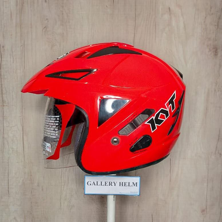 KYT Scorpion King Solid Fire Red Black Gloss