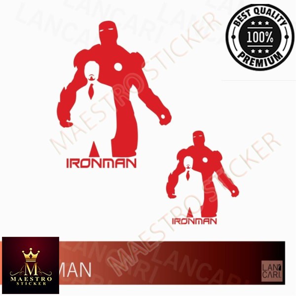 

M.STICKER Sticker Cutting ironman iron man Vinyl Cut Stiker - Warna Lain