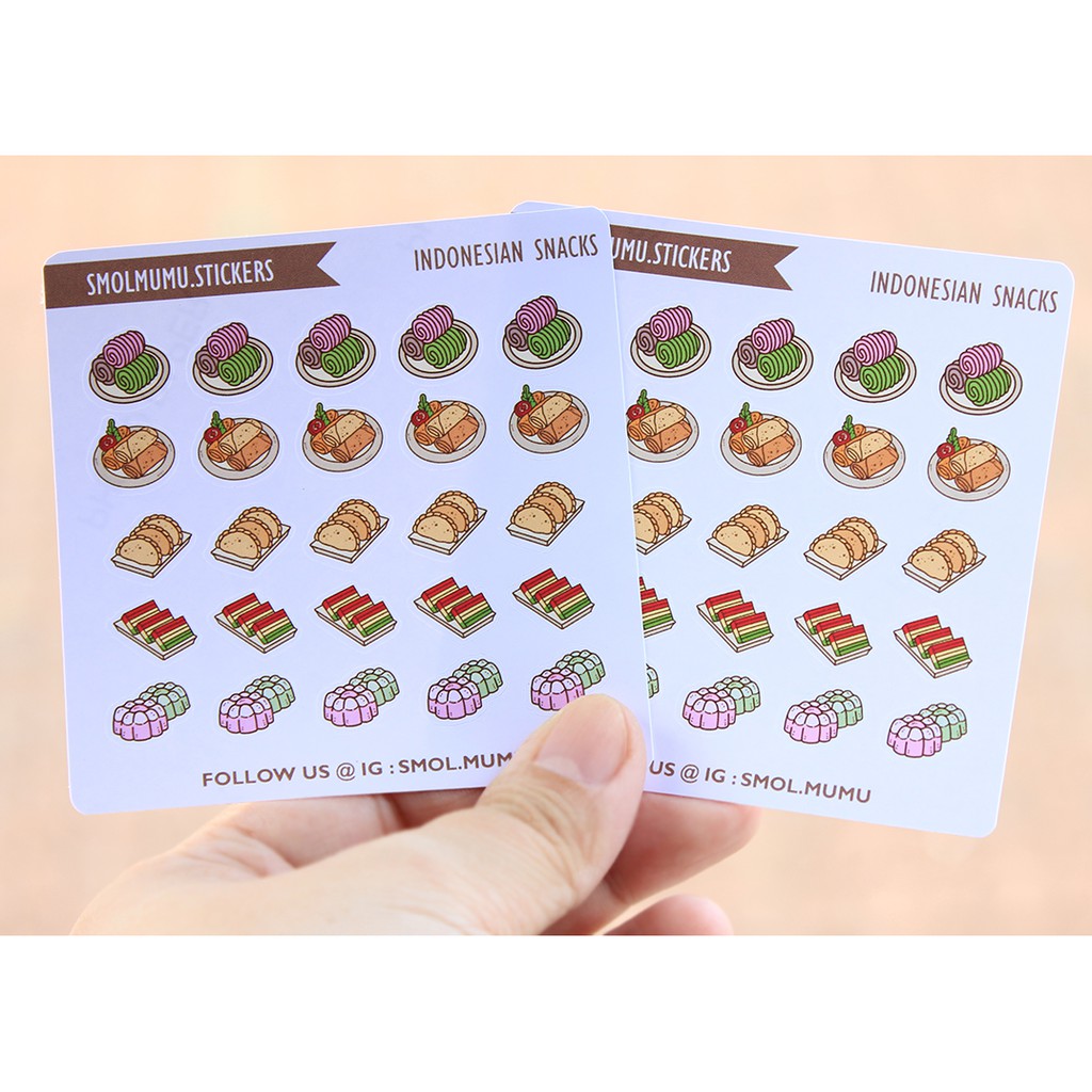 

Sticker Sheet Jajanan Pasar Indonesian Snack