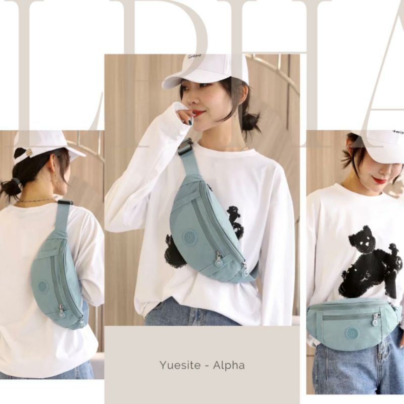 TAS PINGGANG WANITA FASHION IMPORT YUESITE ALPHA ORIGINAL WAISTBAG