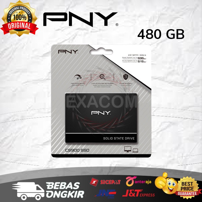 SSD PNY CS900 480 GB SATA III - 480GB SSD SATA