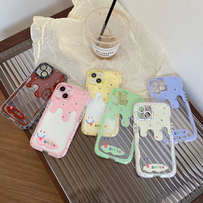 Soft Case Hp Gambar Es Krim Untuk IPhone 12 / 13 / 11promax / X / Xs Max / Xr