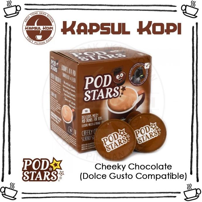 

MENARIK PODSTARS CHEEKY CHOCOLATE KAPSUL KOPI NESCAFE DOLCE GUSTO DC51C1215